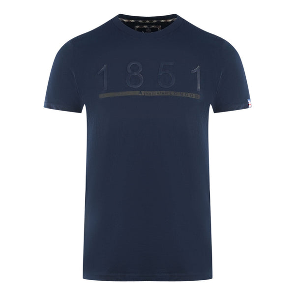 Aquascutum Mens T00223 85 T Shirt Navy Blue