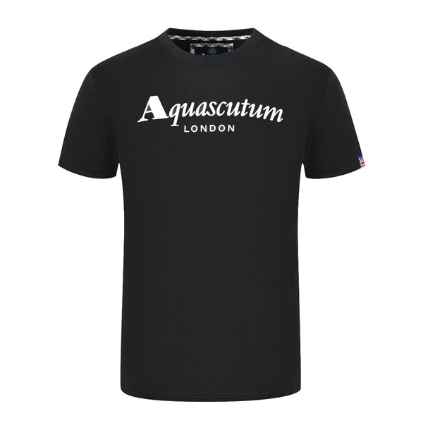 Aquascutum Mens T00323 99 T Shirt Black