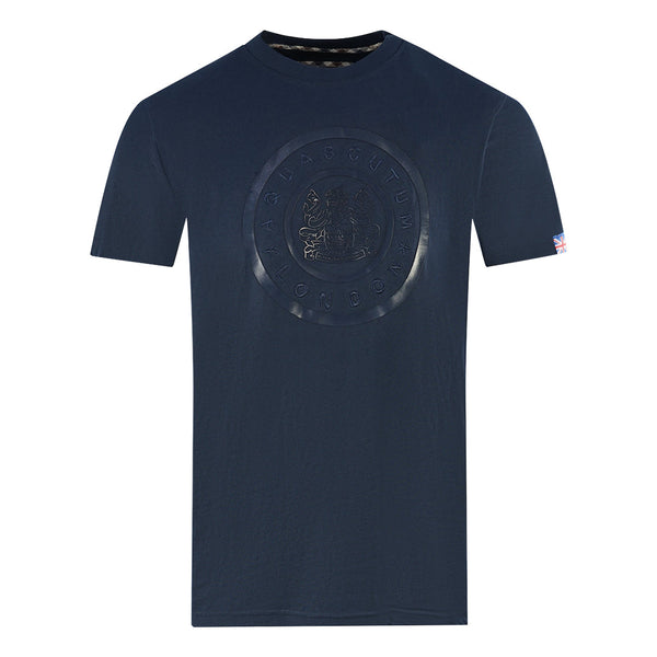 Aquascutum Mens T00723 85 T Shirt Navy Blue