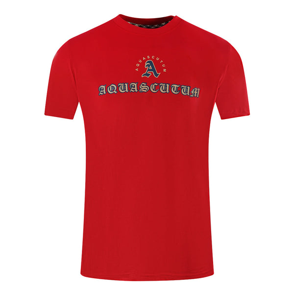 Aquascutum Mens T00923 52 T Shirt Red