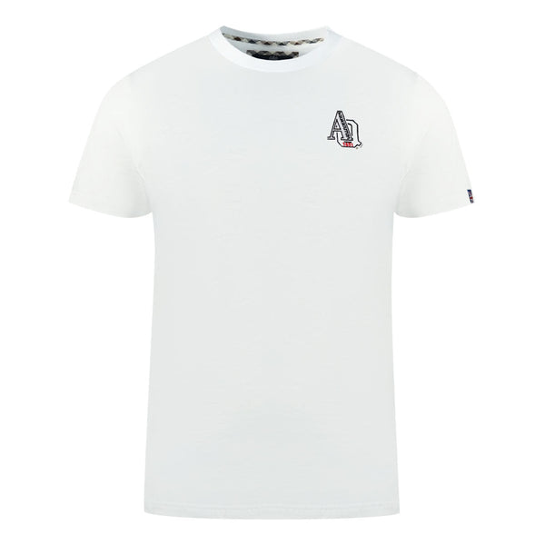 Aquascutum "1851 AQ" Logo White T-Shirt S