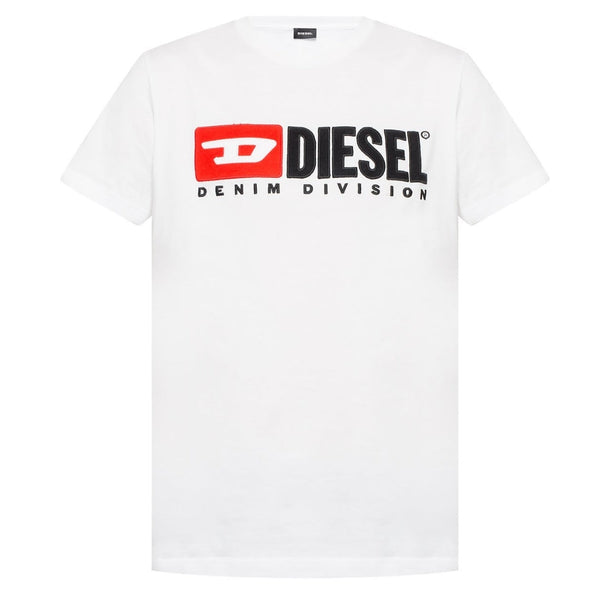 Diesel Mens T Shirt T Diego Division 100 White