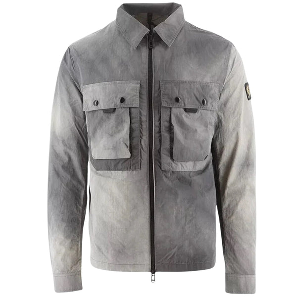 Belstaff Mens Tactical Overshirt Jacket Silver