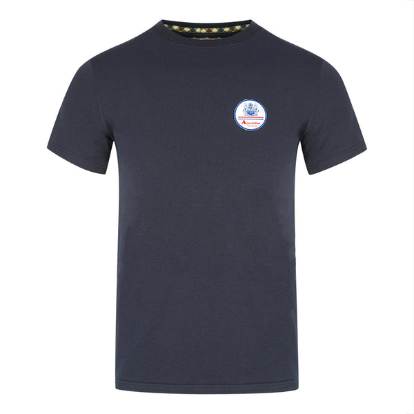 Aquascutum Patch Logo Navy T-Shirt - Nova Clothing