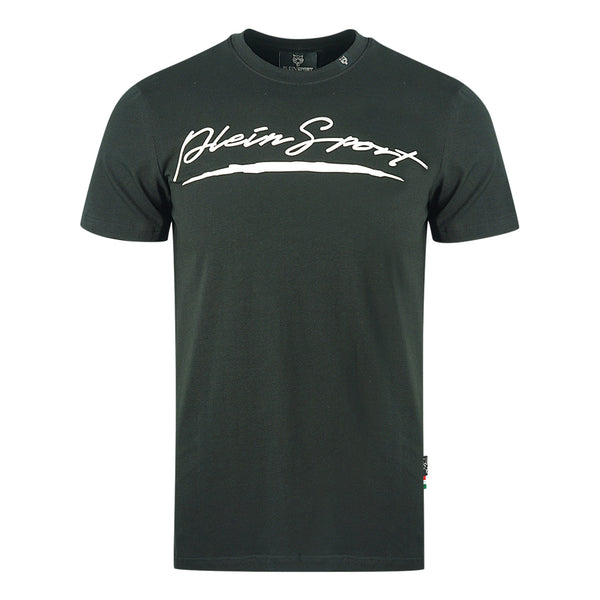 Plein Sport Brand Signature Logo Black T Shirt