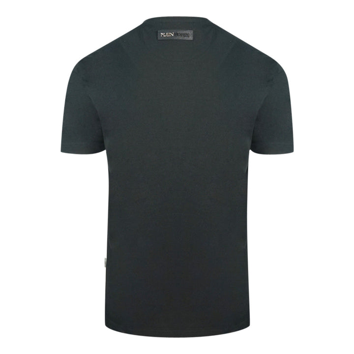 Plein Sport Yellow Scribble Layer Logo Black T-Shirt M