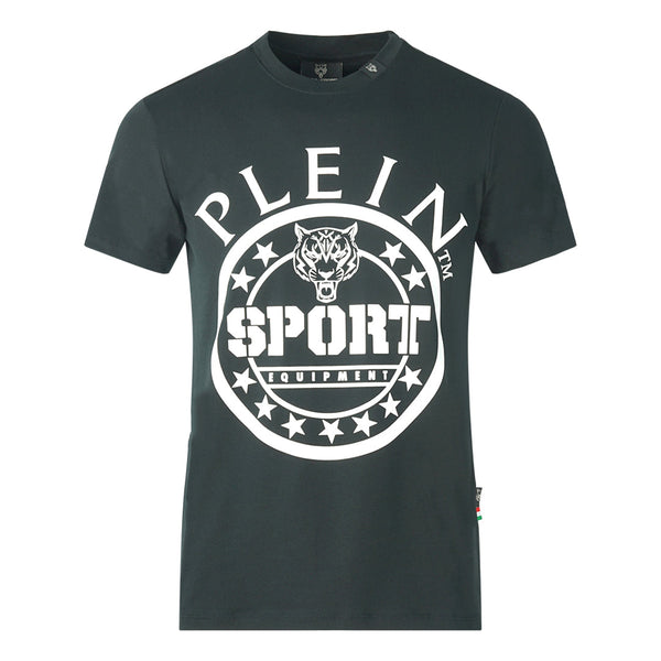 Plein Sport Large Circle Logo Black T Shirt