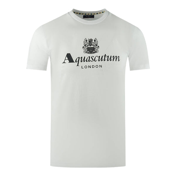 Aquascutum Mens Ts002 01 T Shirt White