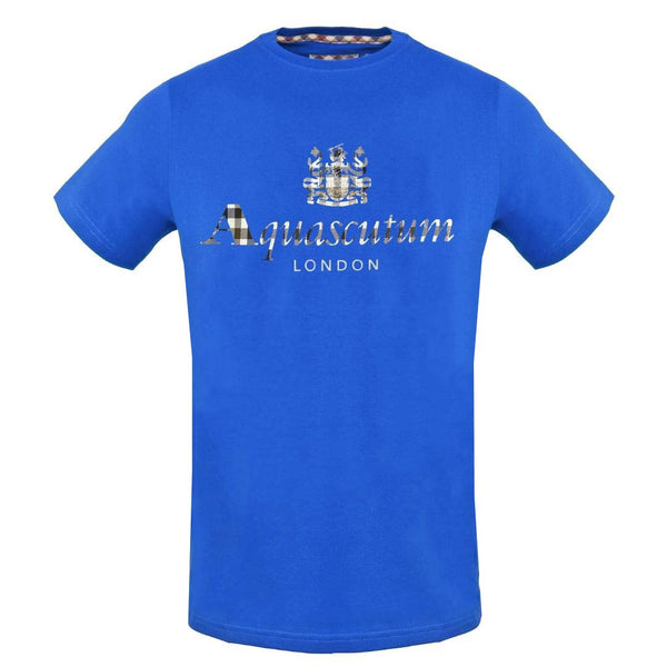 Aquascutum Mens Tsia01 81 T Shirt Blue