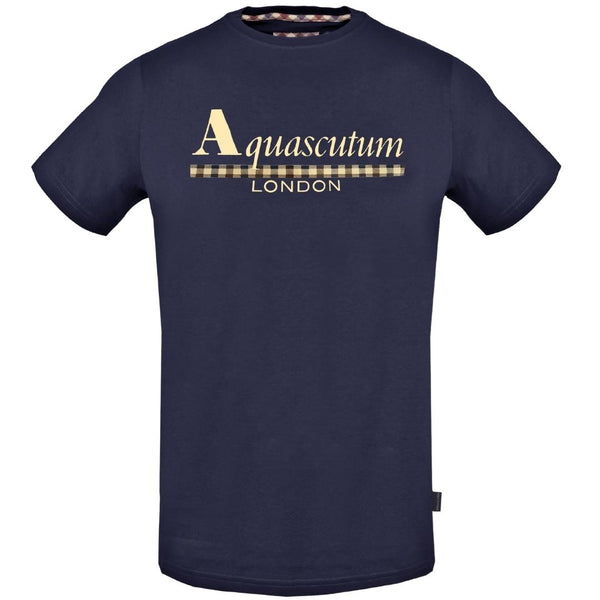 Aquascutum Mens Tsia02 85 T Shirt Blue