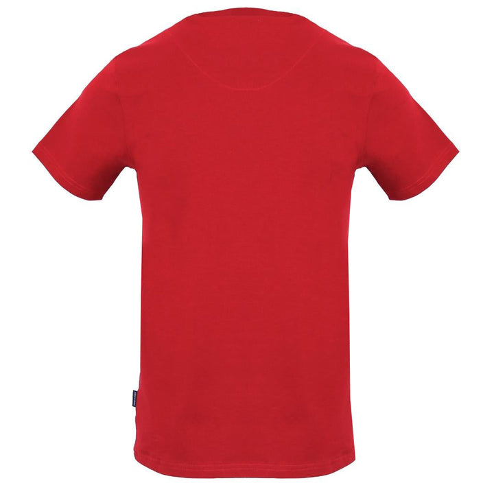 Aquascutum Sign Post Logo Red T-Shirt - Nova Clothing