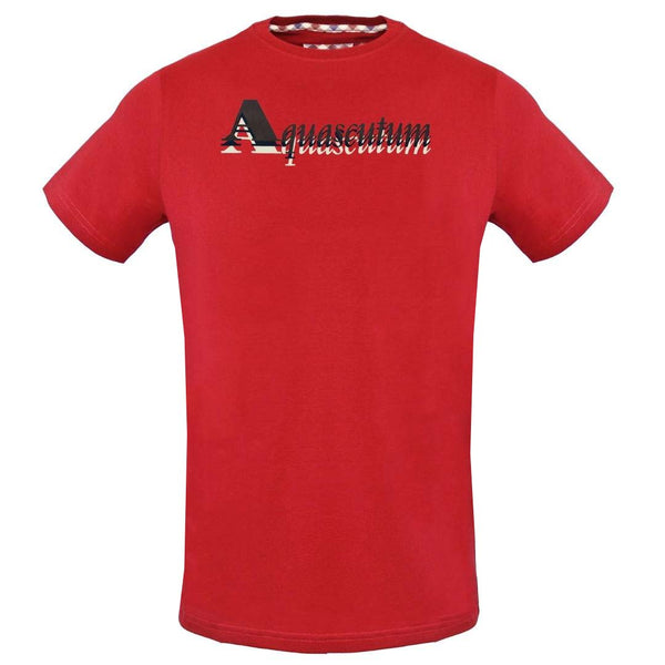 Aquascutum Mens TSIA15 52 T-Shirt Red