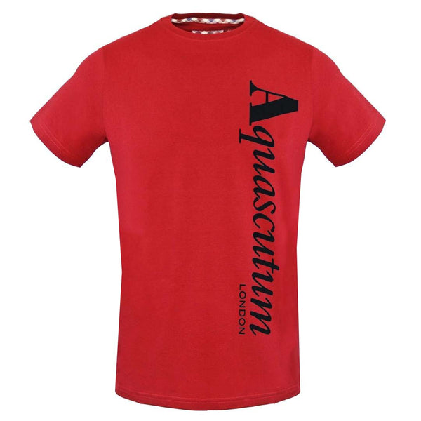 Aquascutum Mens Tsia18 52 T Shirt Red